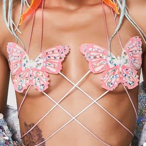 Butterfly festival bra